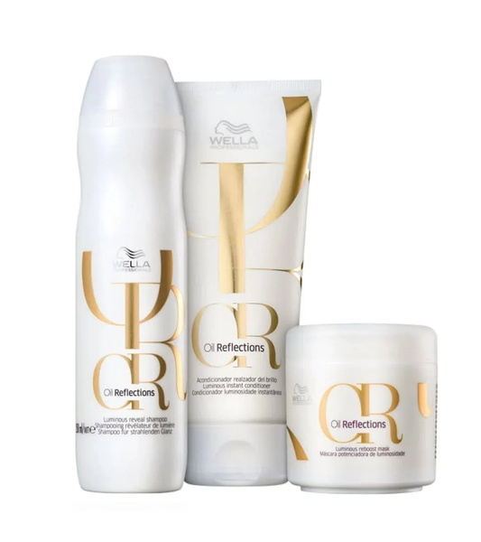 Kit Shampoo + Acondicionador + Mascarilla Wella Oil Reflections