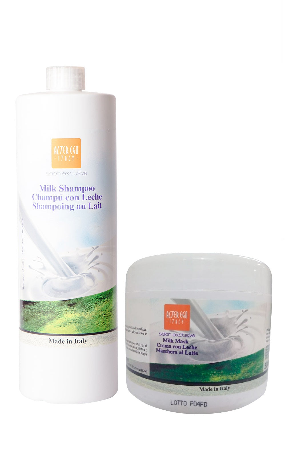 Shampoo + Mascarilla Alter Ego Leche