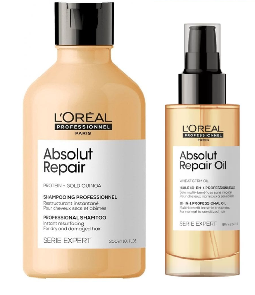 Kit Reparación Shampoo + Tratamiento 10 en 1 Absolut Repair Loreal