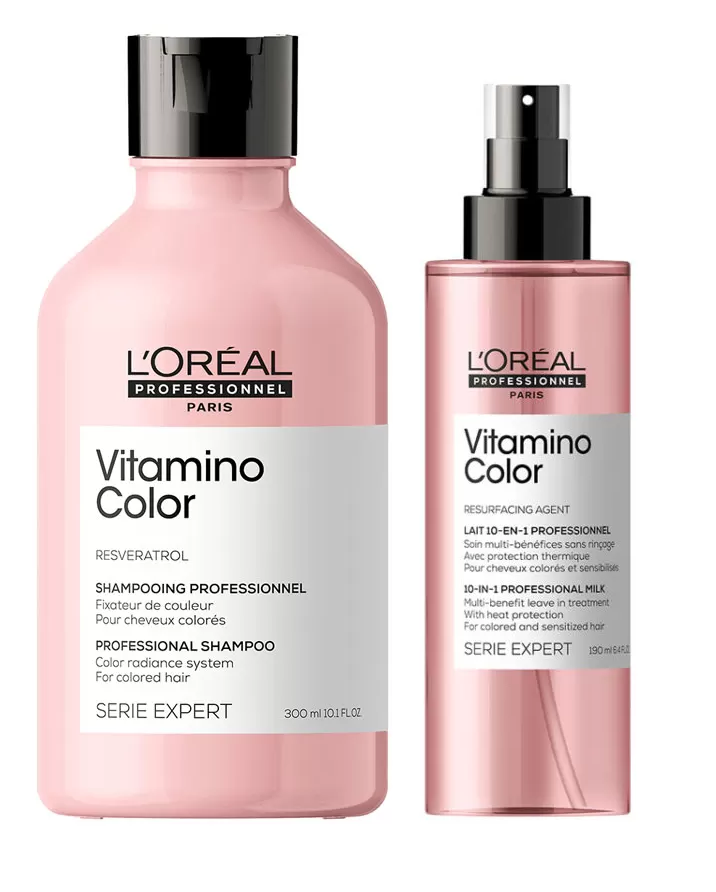 Kit Shampoo + Tratamiento 10 en 1 Vitamino Color Loreal