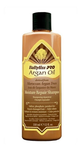 Shampoo Babyliss Pro Reparador Argan Oil 350ml