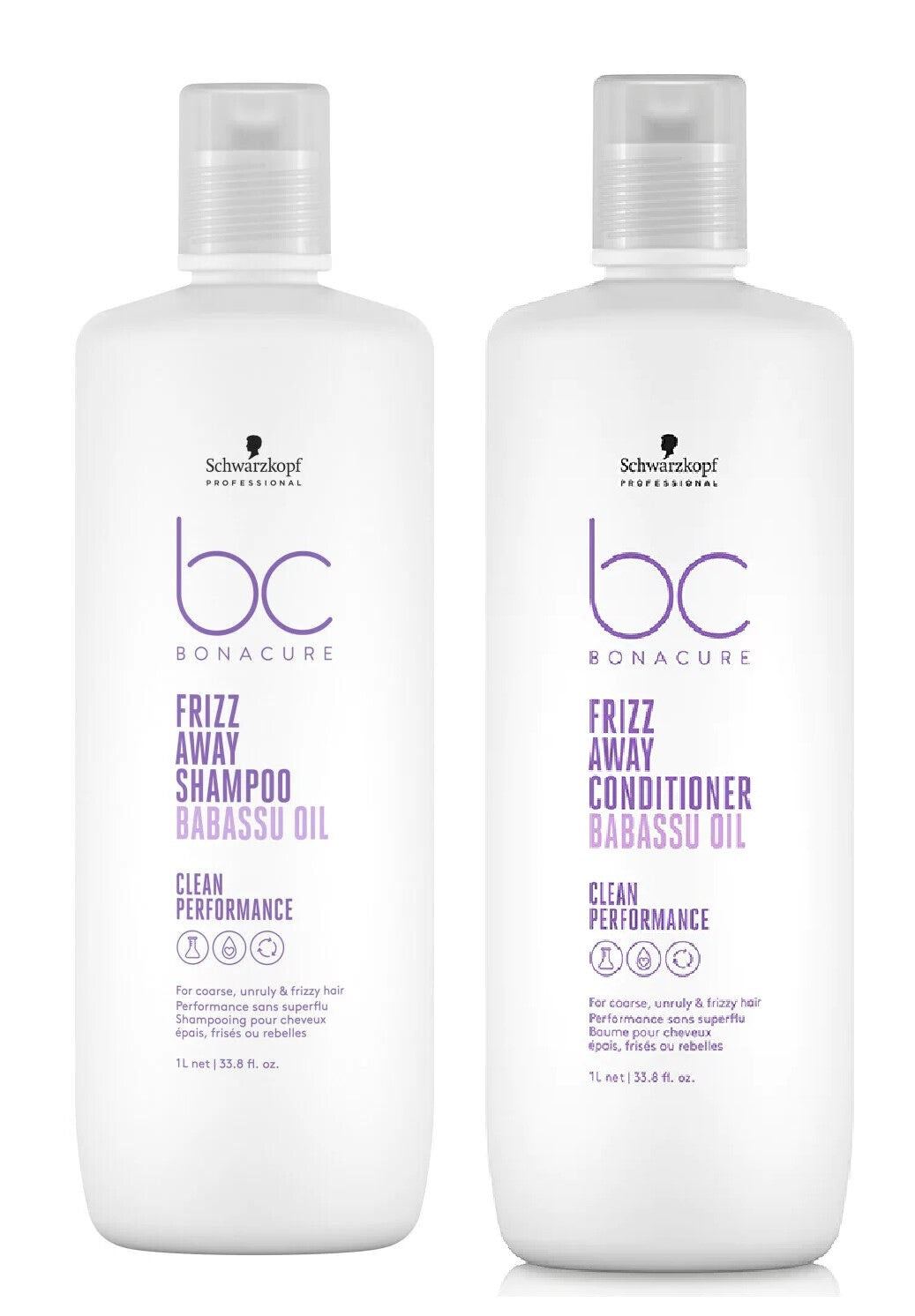 Kit Shampoo + Acondicionador Schwarzkopf Frizz Away Babassu Oil