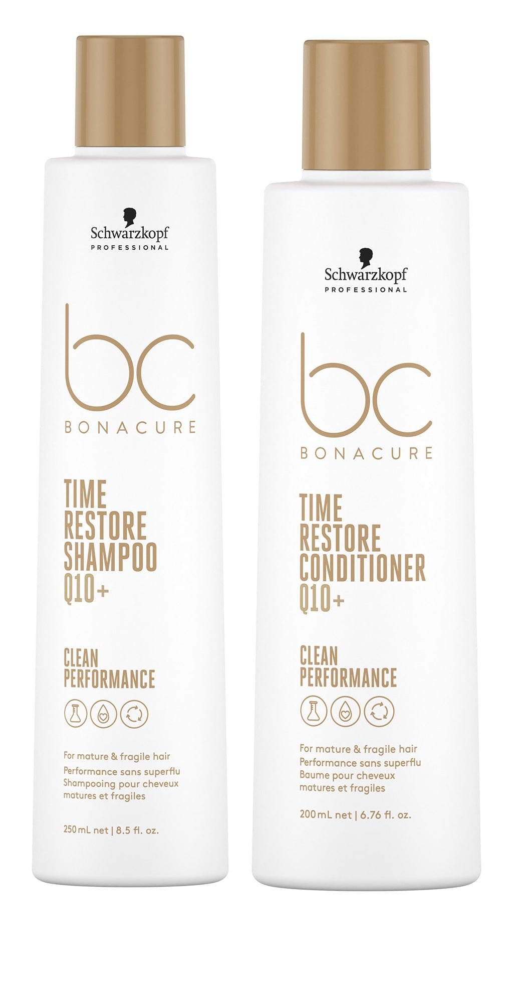 Kit Shampoo + Acondicionador Schwarzkopf Q10+ Time Restore