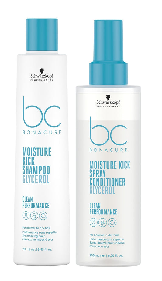 Kit Shampoo + Acondicionador En Spray Schwarzkopf Moisture Kick Glycerol