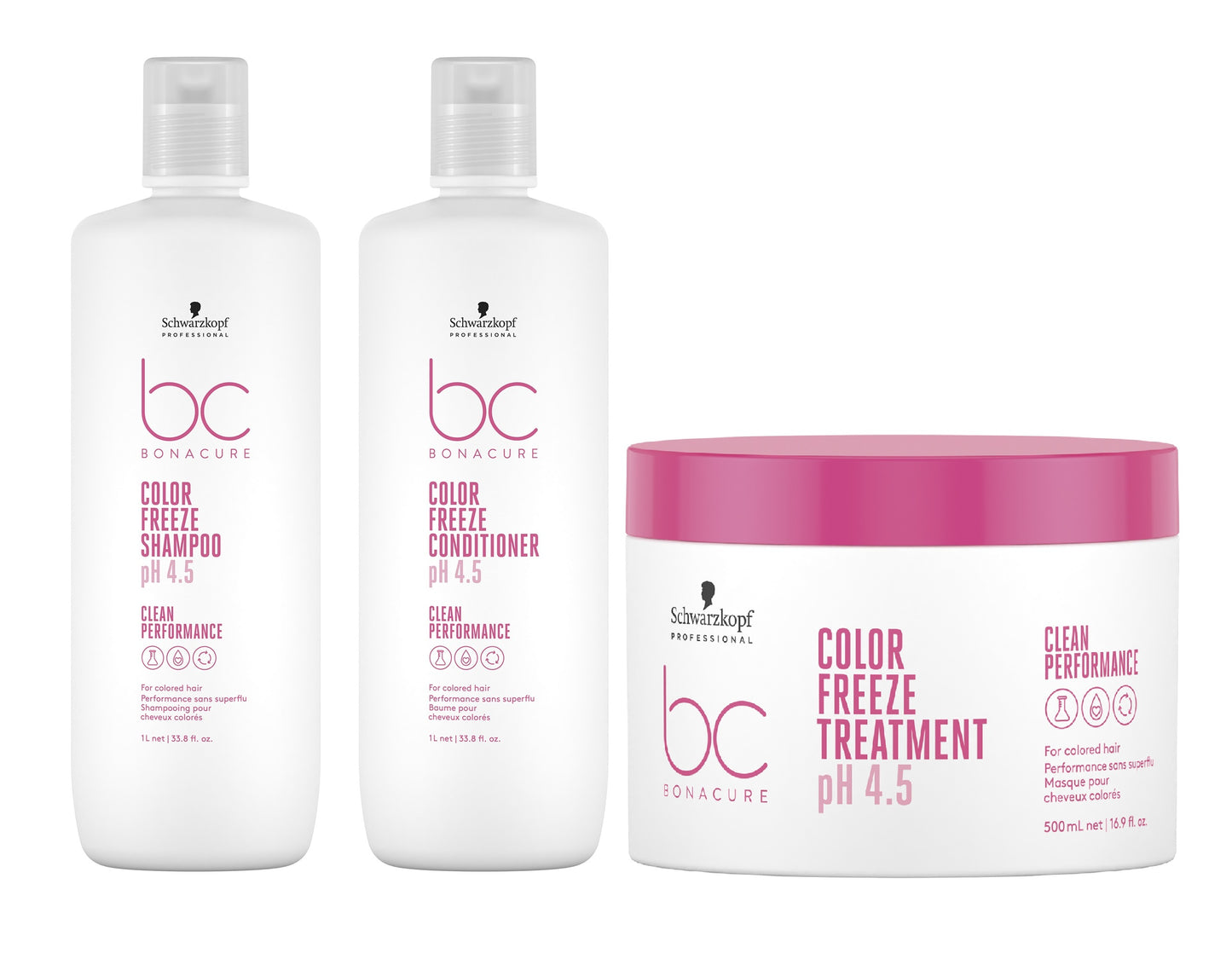 Kit Shampoo + Acondicionador + Mascarilla Schwarzkopf Color Freeze pH 4.5