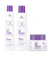 Kit Shampoo + Acondicionador + Mascarilla Schwarzkopf Frizz Away Babassu Oil