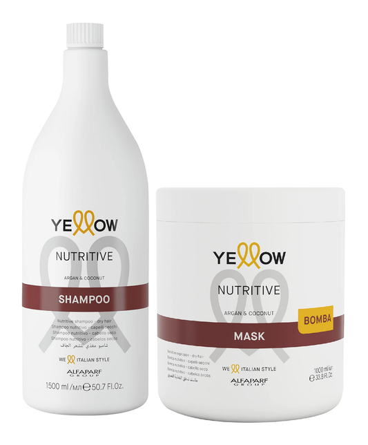 Kit Shampoo + Mascarilla Yellow Nutritive Litro