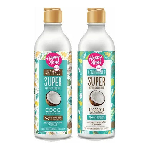 Kit Shampoo + Acondicionador Super Reconstructor Coco & Macadamia
