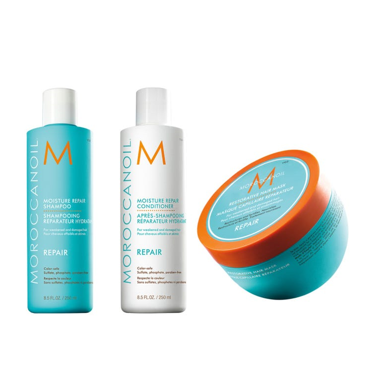 Kit Trio Repair Shampoo + Acondicionador + Mascarilla Moroccanoil Repair