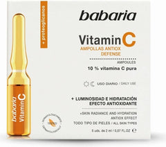 Ampolletas Faciales Babaria Vitamin C 5x2ml Luminosidad e Hidratación